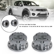 Areyourshop 2x ฟรีล็อคล้อฮับสำหรับ Mitsubishi Triton ME MJ MK ML Pajero Delica L200
