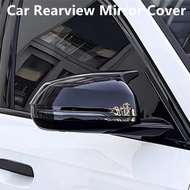 For BMW X1 X2 ix1 ix2 U11 U10 2023-2024-2025 Car Rearview Mirror Cover Cow horn decorative cover Car