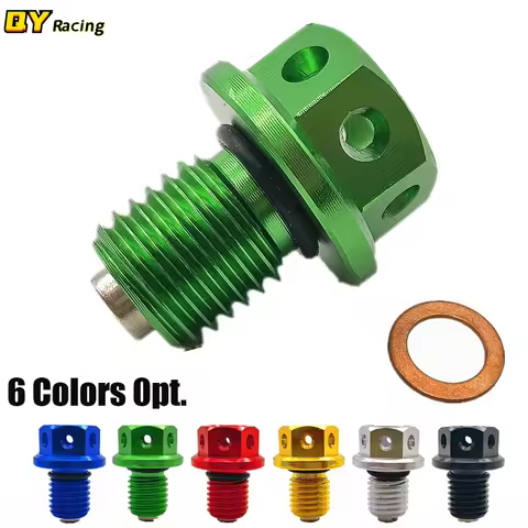 Magnetic CNC Oil Drain Plug Bolt For Kwasaki ER4N ER6N ER6F Z1000 Z650 Z250 Z750 Z800 ZR750 ZX6R 7R 
