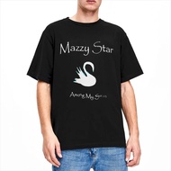 Men Women's Mazzy Star Among My Swan T Shirt Accessories Cotton Tops Crazy Short Sleeve Crewneck Tee Shirt Plus Size Shirt