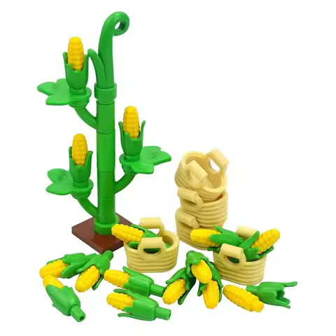 MOC Orchard Farm Bricks Corn Grape Chili Berry Pepper Plant Garden City Scene Building Blocks Assemb