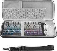 GEEKRIA 75% 84-Key Keyboard and Mouse Combo Case, Compatible with Aula F75 Pro / F75, Keychron K2 Ve