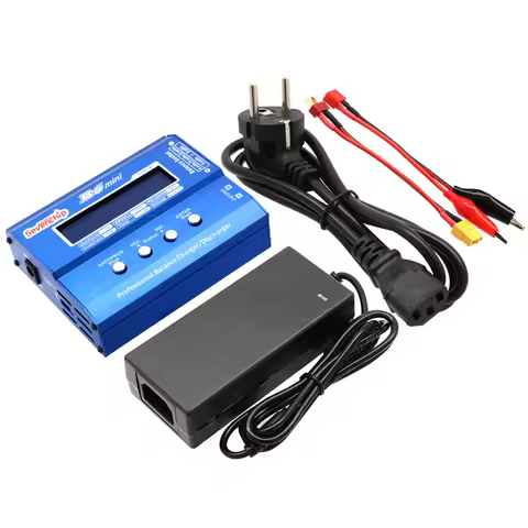 Imax B6 Mini 60W Balance Charger Discharger With 12V 5A Adapter Compatible With LiPo NiMH Nicd LiHV 