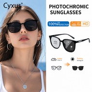 [LOCAL]Cyxus Polarized Sunglasses Photochromic lens UV400 Protect square Cermin Mata Fesyen 1711