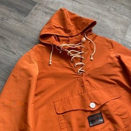 BRYCELAND USN WWII ANORAK MILITARY US NAVY VINTAGE BRYCELAND’S REPRO ORANGE NYLON 60 40 MOUNTAIN PAR