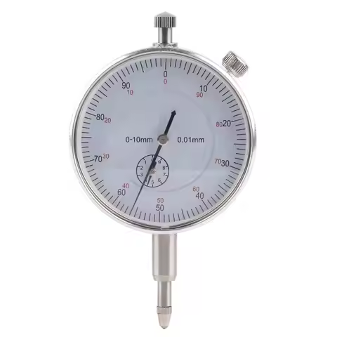 High Precision Dial Indicator 0-10mm Range 0.01mm Accuracy Aluminum Alloy Measuring Tool for Industr