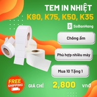 [ sobanhang ] Sales Book Printing Paper: Combo _ INVOICE PRINTING PAPER k80*45