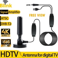 Indoor Digital HDTV Antenna Amplifier 4K HD Signal Booster Free Channels DVBT2 ATSC Long Range Ground Wave Satellite TV Receiver TV Receivers