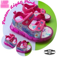READY STOCK 🇲🇾 Lamp Sandal Frozen, Lamp Shoes For Kids, Sandal For Girl Kids, Kasut Budak Berlampu, 