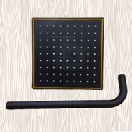 Walll Shower Box 8 Inch Black Gold