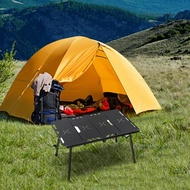 4-Fold Folding Camping Table with Carry Bag Lightweight Foldable Table Collapsible Camping Table for
