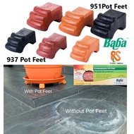 Baba Contemporary Pot Feet 3pcs/pack Kaki Alas Tunku Pasu Colour Black Cotta Brown Hitam Coklat Tana