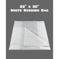 23'' x 30'' White Rubbish Bag | Garbage Bag | Bin Bag | Rubbish Bag
