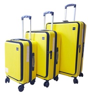 koichi｜自在輕旅系列開式三合一行李箱(20+24+28吋)-時尚活力黃