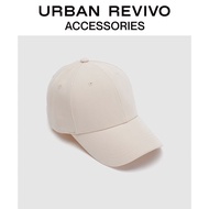[Ready Stock] URBAN REVIVO2024 Spring New Style Men's Simple Contrast Color Bag Baseball Cap UAMA40044