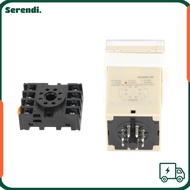 SERENDI Time Relay, 0.01S-99H99M 220V Digital Time Relay, Precision Timing DH48S‑2Z with Socket Base