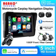 ✨Ready Stock✨ Motorcycle Navigation System carplay motorcycle TPMS Connect Mobile Phone 5 inch IPX8 
