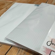 80pcs A4 Paper (Blank/Line/Dot/Grid/White Line Grid) Foolscap / Journal / Bullet Insert Paper Grey G