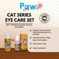 PAW CARE AID KIT- UBAT MATA KUCING - COMBO PAW SIGHT + PAW BOOSTER