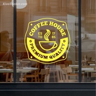 Sticker Cutting Quote Cafe QC-14 Coffee House – Premium Quality