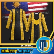 MUSLIMAH FAZZ HM02 - BAJU JERSEY HARIMAU BLACK MERDEKA MALAYSIA