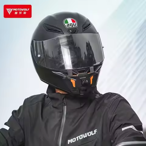 MOTOWOLF Motorbike Helmet Chin Camera Mount GoPro Sports Camera Helmet Quick Release Bracket 360 Cam
