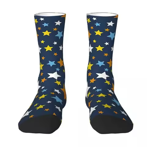 Aroace Stars Socks Harajuku High Quality Stockings All Season Long Socks Accessories for Unisex Birt