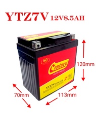 YTZ7V BATTERY GEL (12V8.5AH) NVX V1/ NMAX V1 Original size YUASA 113mm(L) x 70mm(W) x 120mm(H)