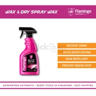 FLAMINGO WAX &amp; DRY SPRAY WAX CAR INSTANT SHINE RAIN REPELLENT 500ML
