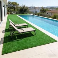 Approx. 1m X 0.5m / 1m X 5m / 1m X 6m Thin Artificial Grass Mat, Durable, Easy To Cut, Fire & Water 