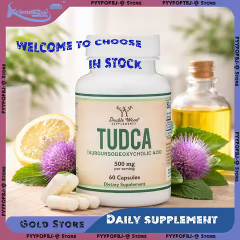 TUDCA Bile Salts Liver Support Supplement 500mg Servings Liver and Gallbladder Cleanse Supplement 60