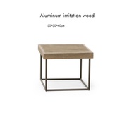 BUNISE ชุดโต๊ะเก้าอี้กลางแจ้งวัสดุหวายทอ สำหรับวิลล่า ห้องพัก สวน ระเบียง สไตล์ดีไซเนอร์ กันฝนกันแดด