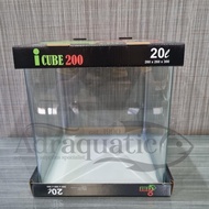 AQUARIUM BENDING ICUBE 200 KANDILA 26X26X30CM AKUARIUM KACA LENGKUNG