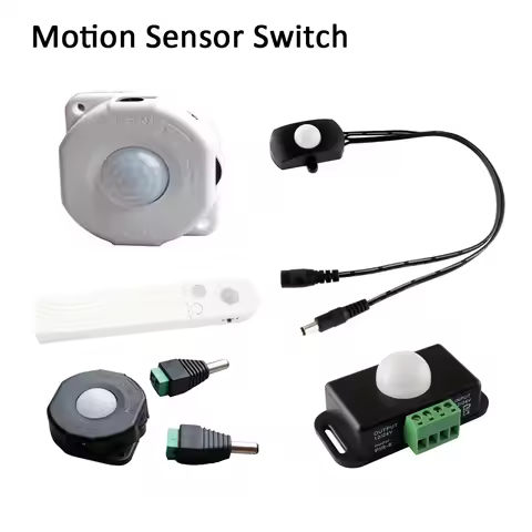 DC 5V 12V 24V PIR Motion Sensor Light Switch Movement Detector Timer Infrared Automatic Switch with 