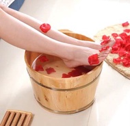 深水埗交收(訂貨價$168) 26cm高 足浴桶 蒸腳桶 泡腳木桶 洗腳木桶 足療桶 可加配蓋子 Foot Massage(包運費)