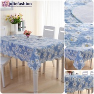 JULIEFASHION 106*152cm Waterproof Oil Proof PVC Table Cloth Cover Home Dining Kitchen Tablecloth Dec