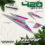 STICKERS CARBON ICON STRIPING STICKERS WITH THE LATEST ICON MOTIFS, MINIMALIST DESIGN-SBK-UV