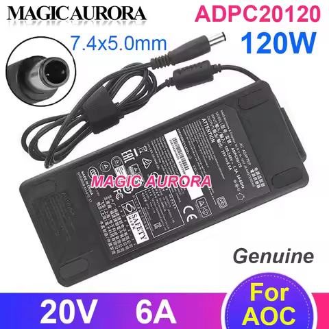 Genuine ADPC20120 Power Adapter 20V 6A 120W For BENQ EX3203R EX3501T EX3501R PD2710QC AG271QG PD2710