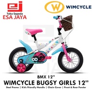 Sepeda Anak Perempuan 12" Wimcycle Bugsy Girls Bmx 12 Inch Keranjang