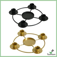 [Toolroom] Advent Wreath, Iron Candle Holder, Home Decoration, Advent Candle Holder for Bedroom And 