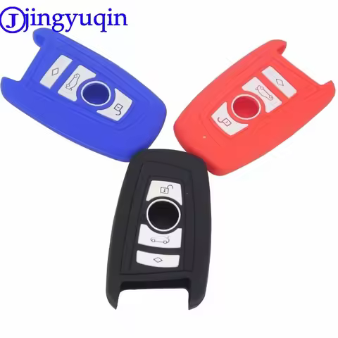 jingyuqin 3 Buttons Silicone Key Cover Case Fob Protector For Bmw M1 M2 M3 E46 E53 F30 F10 F20 F30 X
