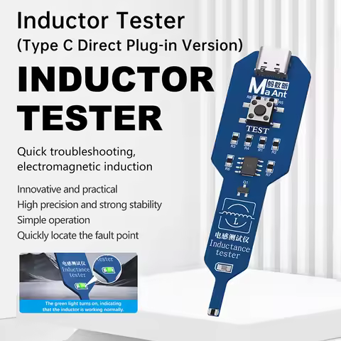 M093 Inductor Tester Motherboard Coil Tester Inductor Detector Repair Tool Type C Electromagnetic In