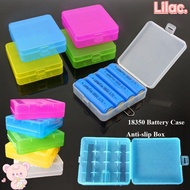 LILAC Battery , Plastic Coloful 18650 Battery Box, High Quality 4 AA AA Anti-slip Battery Holder Sto