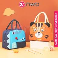 《 𝗧𝗘𝗔𝗥 𝗥𝗘𝗦𝗜𝗦𝗧𝗔𝗡𝗧 》3D Cartoon Thermal Insulated Lunch Box Bag Food Container Bento Storage Tote Bags 