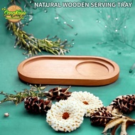 Oval Wooden tray 24x12 Wooden tray plate Wooden serving tray - 25 cm, 12 cm