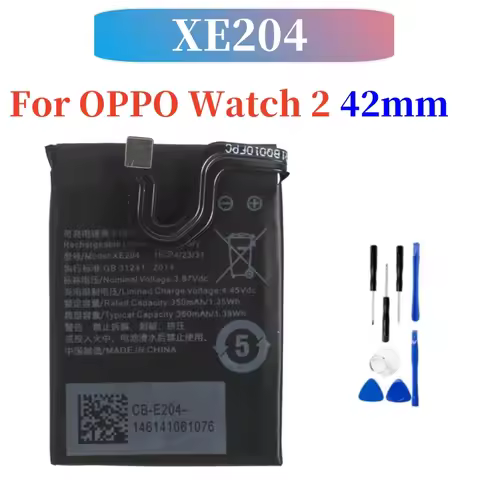 XE204 Battery 360mAh For OPPO Watch2 watch 2 OW20W2 42mm Batteries akku + Free Tools