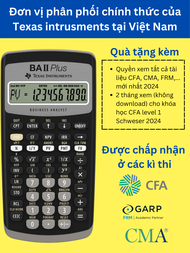 [ Phân phối chính thức] Máy tính tài chính Texas Instruments BA II Plus tặng kèm tài liệu CFA CMA FR