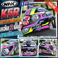 *New*หมวกกันน็อค NHK Helmets K5R เปิดตัวโมเดลใหม่ล่าสุด!! 2024 Full Face มีแว่นสองชั้น K5R WHITE ไม่