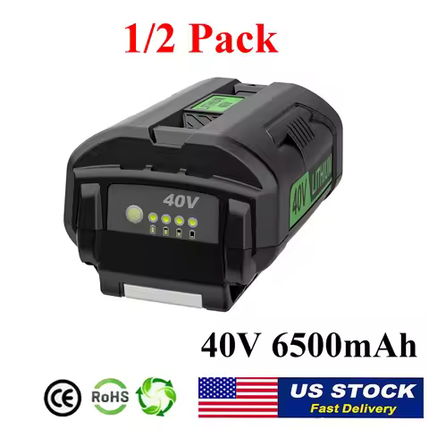 1/2 PACK For Ryobi 6.5Ah 40V Li-ion Battery For OP4050A OP4040 OP4060 OP4015 OP4026 Cordless Power T