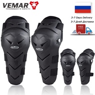 Vemar 4Pcs Adult Knee Pads Elbow Pads Lightweight and Breathable Adjustable Knee Cap Pads Protector Elbow Armor for Motorcycle Knee Shin Protection